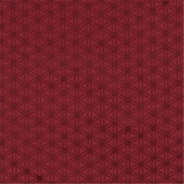 Fine-Line Flower Jacquard Woven Upholstery Grade Fabric - Burgundy FI2933953